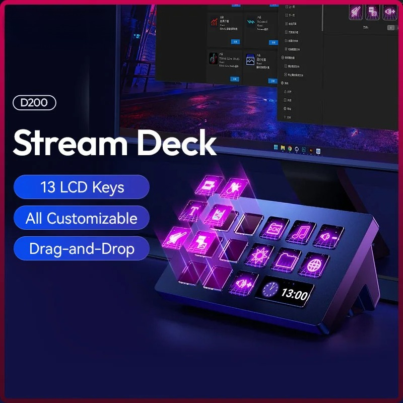 Office Youtuber - D200 Stream Deck Keyboard 13 LCD