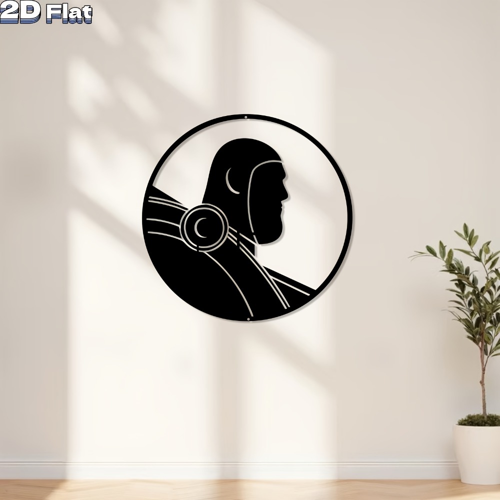 Modern Robot Aluminum Wall Art - Office Tech Decor 评论和价格
