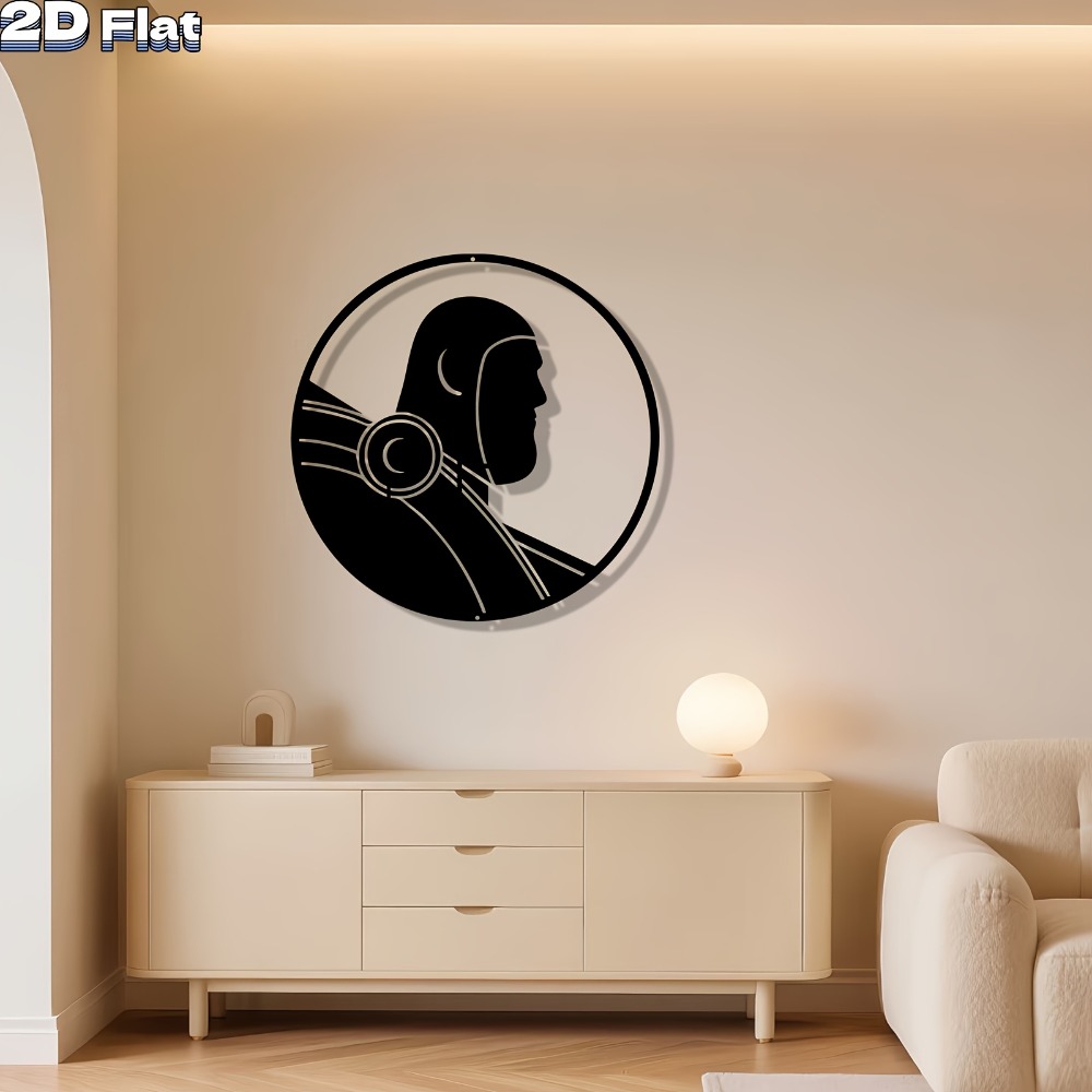 Modern Robot Aluminum Wall Art - Office Tech Decor 评论和价格