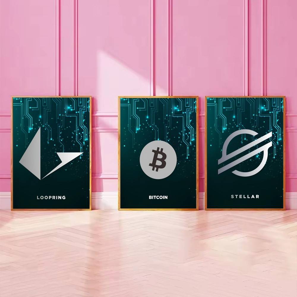 Tech Circuit Crypto Symbol Pos - Office Tech Decor 评论和价格