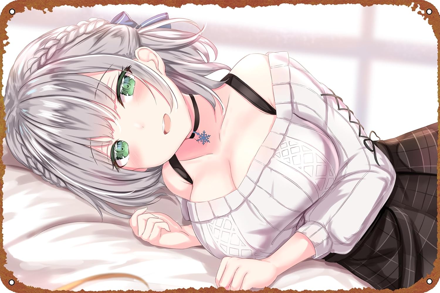 Skirt Green Eyes White Hair Vi - Office Youtuber 评论和价格