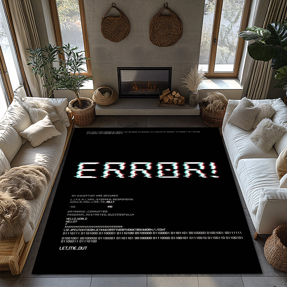 ERROR 404 Graphic Rug, Tech Hu - Office Tech Gift Ideas 评论和价格