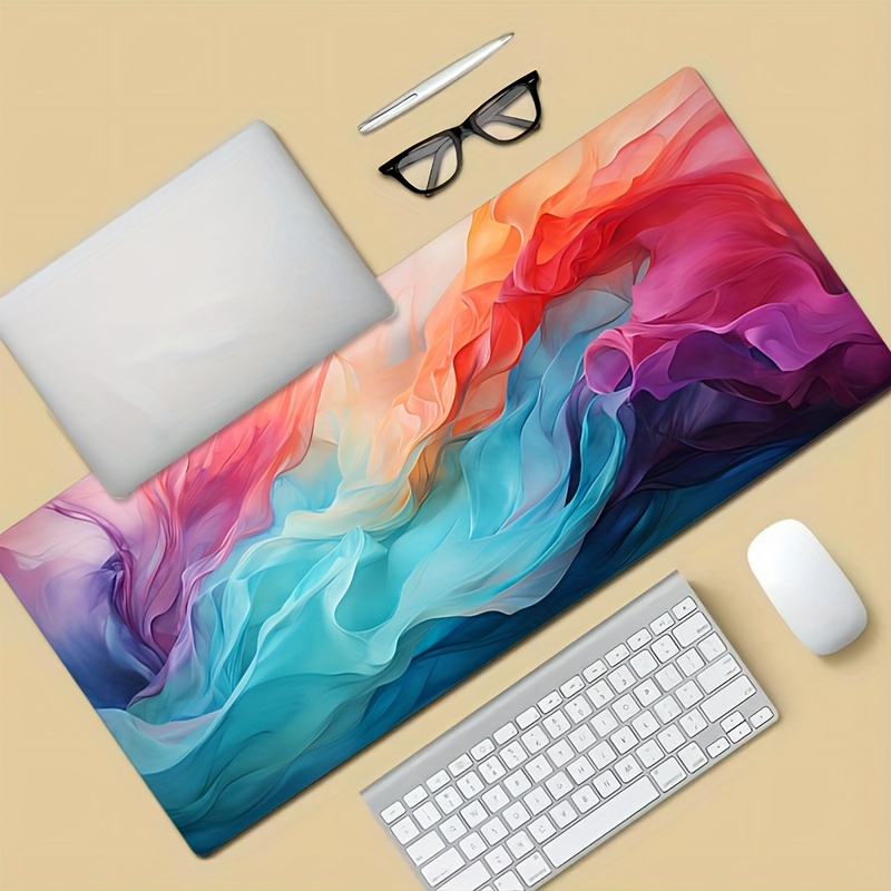 Large Abstract Color Mouse Pad - Office Tech Decor 评论和价格