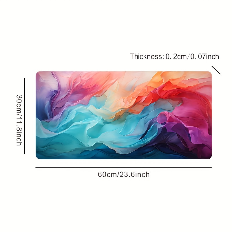 Large Abstract Color Mouse Pad - Office Tech Decor 评论和价格