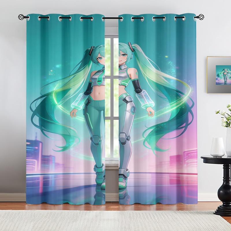 2Pcs Hatsune Miku Futuristic T - Office Tech Room 评论和价格