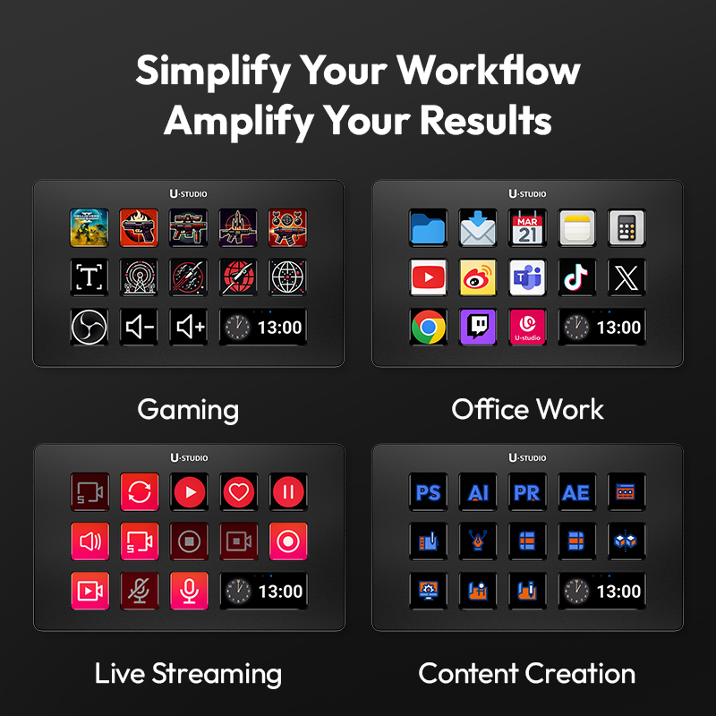 D200 Stream Deck Keyboard 13 L - Office Youtuber 评论和价格