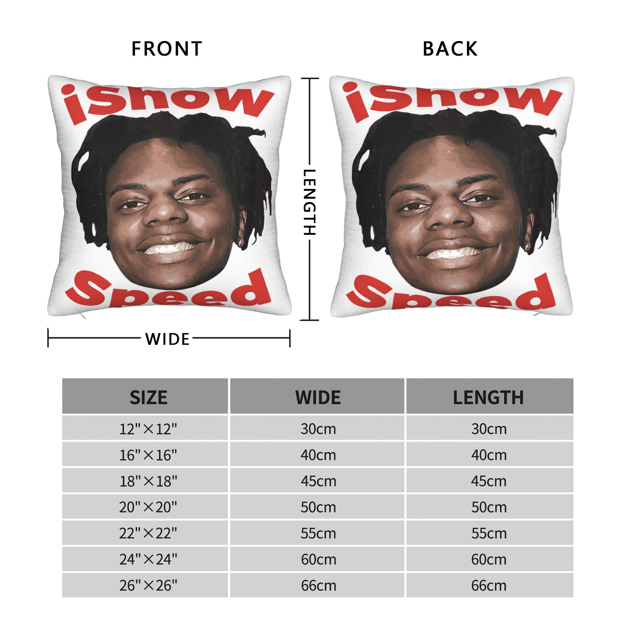 Pillow Cover Funny Ishowspeed  - Office Youtuber 评论和价格